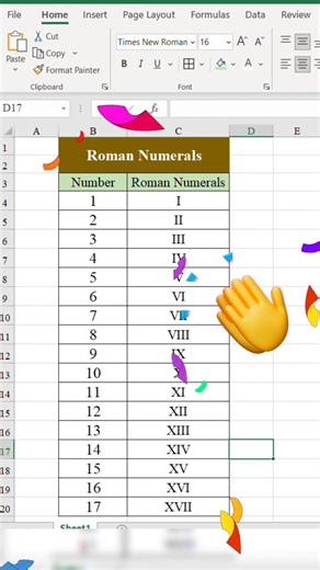 Excel Tips: Raman Numeral Formular #excel #excelshortcuts #exceltips
