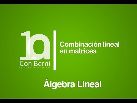 Combinación lineal en matrices
