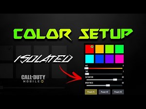 The Best Graphic Color Setup CODM // ISOLATED BR Mode