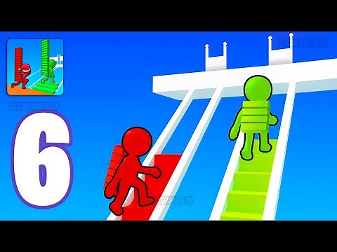 Bridge Race Gameplay Walkthrough Part 6 - Tutorial Build A Bridge (Android,iOS)