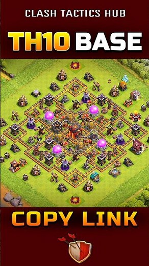 Th10 Trophy Pushing and Hybrid Base Layout's | #th10base