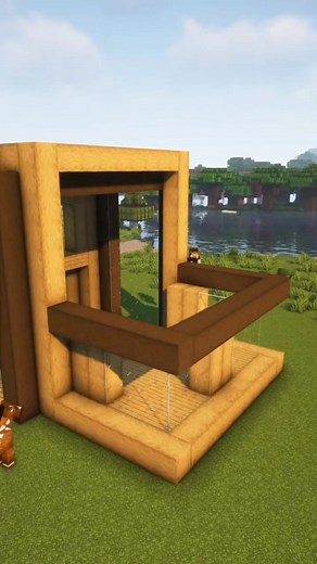 Casa Moderna de Madeira no Minecraft