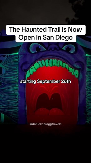 The Haunted Trail of Balboa Park is here in San Diego until November 1st and it’s one of the most fun and scariest scare trails in the area!👻🧡 There are so many more fun things to do in San Diego but this is one of the first Halloween ones to open up this fall😊 #sandiego #thingstodoinsandiego #sandiegolife #balboapark #hauntedhouse #halloween #hiddengems #sandiegohiddengems #fyp