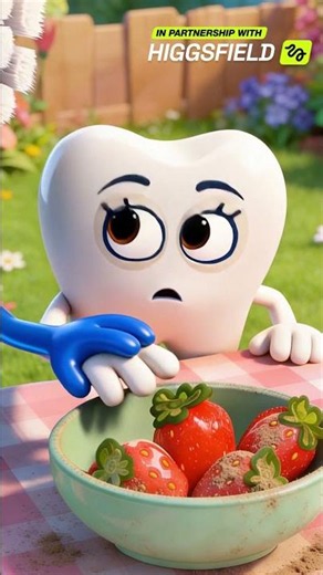 🪥Toothbrush Teaches! Wash Hands & Fruit Before Eating! 🍎