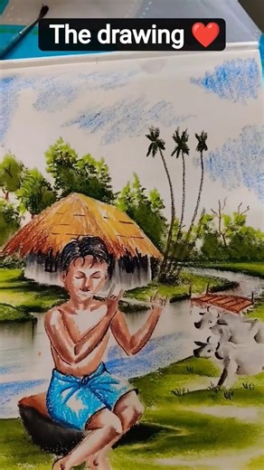 Beautiful Color Drawing for Beginners 🎨🔥 | Satisfying Art VideoSimple Drawing → Amazing Color Result