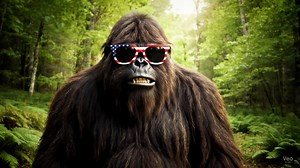 Bigfoot teaching how to fish like a dad #Bigfoot #Wildlife #usa🇺🇸 #fyp #fishing #dad