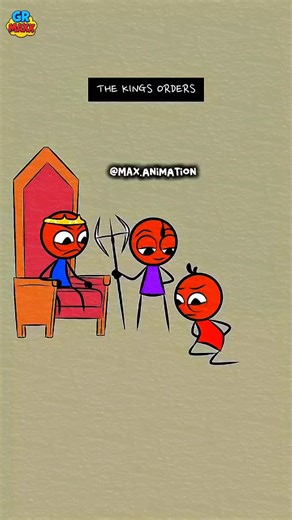 the kings order broo! 😅🤣 wait for end bruh😅🤣 #2d #funnyanimation #usatok #2danimation #flipaclip