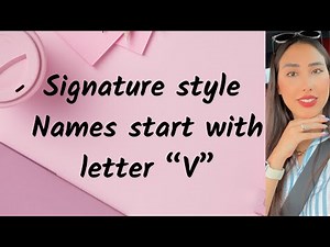 V-Signature design| How to draw signature style of my name! Letter “V”🖊️