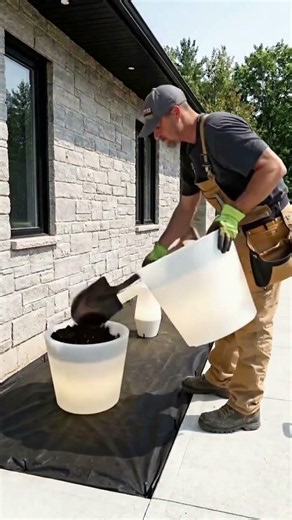 Burned Garden to Luxury Glowing Flower Landscape Transformation! #viral #trending #viraltrend