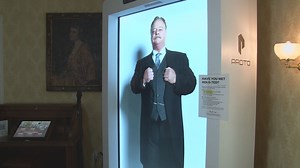 Holo-Ted has plenty of interesting things to say at the Theodore Roosevelt Inaugural National Historic Site