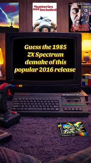 Guess the 1985 ZX Spectrum demake of this popular shooter from 2016. #retrogaming #games #mercy #videogamelover #videogame