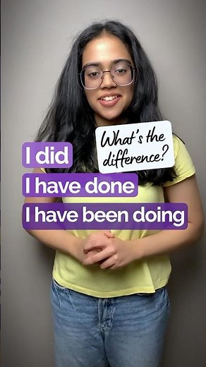 I did VS I have done VS I have been doing | English Grammar Lesson #speakenglish #grammar #esl