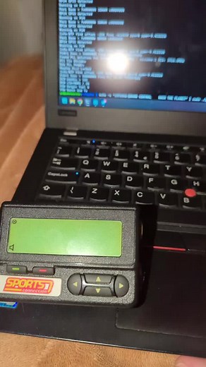 Sending a page to my Motorola Advisor #pager using a #RaspberryPi and bit banging a #POCSAG message out via GPIO4 using rpitx. #hacktheplanet