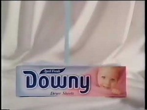Downy dryer sheets ad, 1991