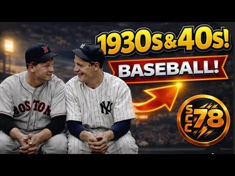 Baseball in the 1930s & 1940s ⚾️🔥 Rare Footage in Color (HD Restored)