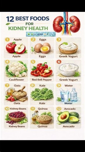 Eat These 12 Foods for Healthy Kidneys!
