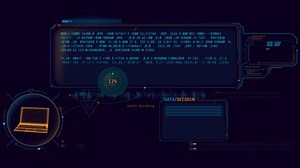 Animated infographics on the theme of decoding data.