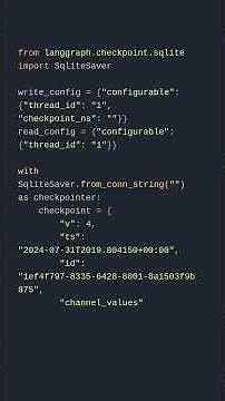 Sqlite Checkpoint Management in LangGraph