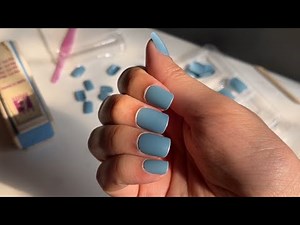 How to: Apply Fake Nails at Home without Nail Glue | 5 minutes tutorial