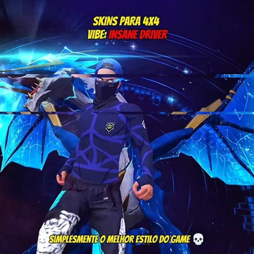Skins for 4v4 Version: Insane Driver #freefire #freefireskins #garenafreefire #fyp #freefirebrasil