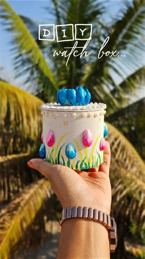 diy watch box from tape roll ✨️🎀#diy