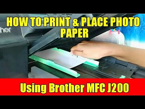 How to Print Pictures using Glossy Photopaper| Brother MFC J200 | Pantin Couple