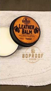 How to Take Care of Leather Goods - Leather Conditioning #shorts #leather #leatherbalm #howto