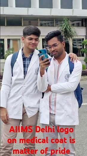 AIIMS Delhi - The logo of AIIMS Delhi on a medical coat is a matter of pride#mbbs #aiims #neet#short