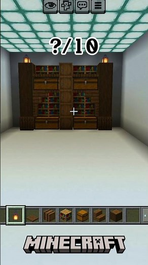 Minecraft Build Ideas / Storage Book Shelf #minecraft #minecraftbuild #minecraftasmr