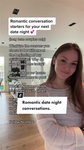 Romantic conversation starters for your next date night 🖤 #couplesconversations #conversationstarters #deepconversationstarters #romanticconversations #questionsforcouples #dateidea #datenightideas #easydateidea