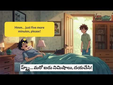 English–Telugu Conversation | Daily Life of Two Friends | Learn English Speaking Naturally