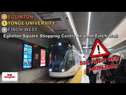 TTC POV Ride: Eglinton Square Shopping Centre to Jane Finch Mall Via Cedarvale Station