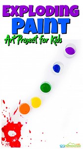 Exploding Paint Science Art Project for Kids https://www.preschoolplayandlearn.com/exploding-paint-science-art-project-for-kids/ | 123 Homeschool 4 Me | Facebook