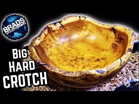 Wood Turning a Live Edge Osage Orange Bowl