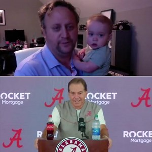 A baby crashed Nick Saban’s press conference and his reaction was priceless ❤️ | SEC Network