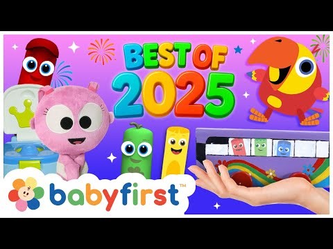Best of BabyFirst 2025 | Color Crew, Shapes, Songs & More | 75 Minutes of Learning Fun | BabyFirst
