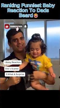 👶😂 RANKING THE FUNNIEST BABY REACTIONS TO DAD! 🤣❤️|Baby Reactions Gone Funny! #shorts #funny #dad