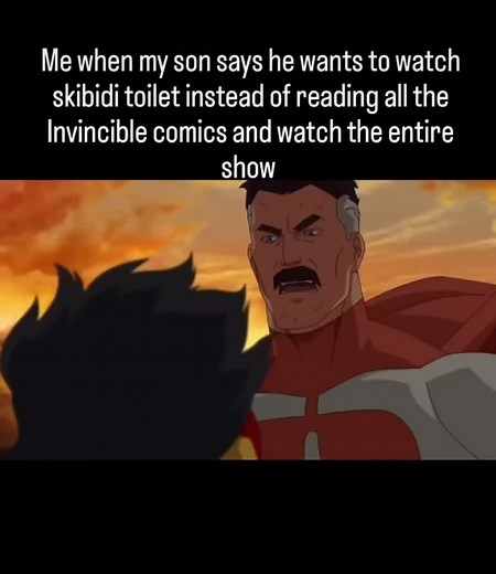 THINK MARK THINK 👉😠👈 #fyp #fypage #invincible #omniman #fakebloodwarning⚠️ #mark #thinkmark #skibiditoilet #amazon #real #relateable #son #father #parenting #comics #walkingdead