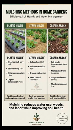 Plastic vs Straw vs Organic Mulch Compared #gardening #farming #nutrition #agriculture