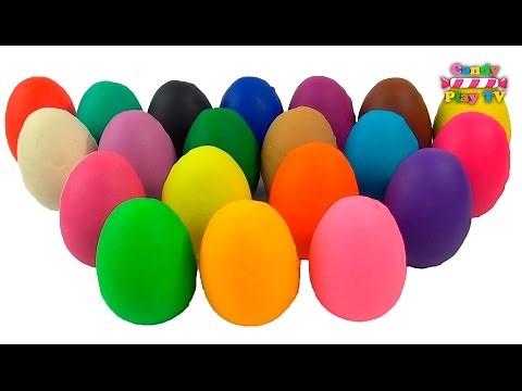 Many Play Doh Eggs Surprise Disney Princess Hello Kitty Minnie Mickey Mouse Little Pony For Kids