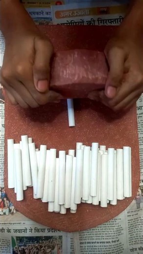 Satisfying Chalk Crushing 🤍 #shorts #shortsfeed #trending #youtubeshorts #asmr