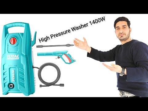 TOTAL 1400-WATT High Pressure Washer 130Bar (1900PSI)