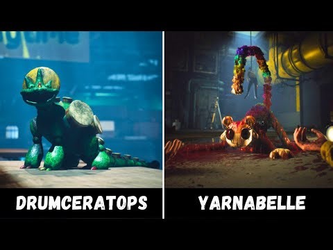Poppy Playtime: Chapter 5 - Drumceratops vs Yarnabelle Trailers Comparison