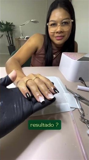 Demonstração curso em Fibra de Vidro e reação da aluna 😍💎 #nails #fibradevidro