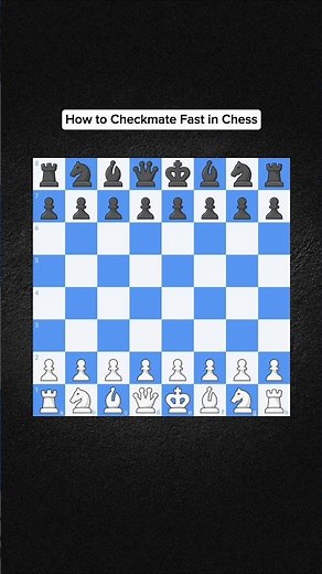How to checkmate fast in chess.