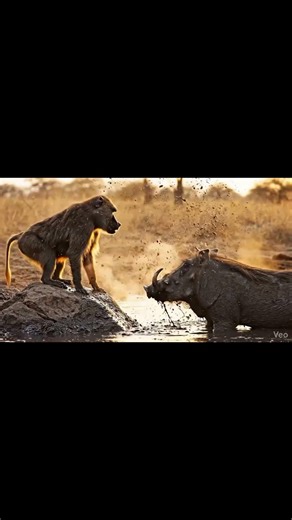 Baboon vs. Warthog: A Dangerous Game of Chicken
