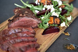 Marinated Kangaroo Fillet with Roasted Beetroot Salad | Red Meat Recipes | Weber BBQ