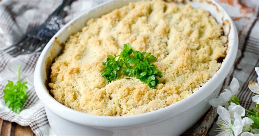 Idée dîner léger : la recette du crumble aux courgettes et chèvre frais