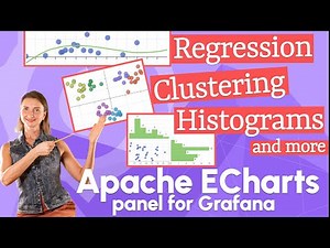 Histograms, Clustering. Regression in Apache ECharts panel for Grafana | ecStat library tutorial