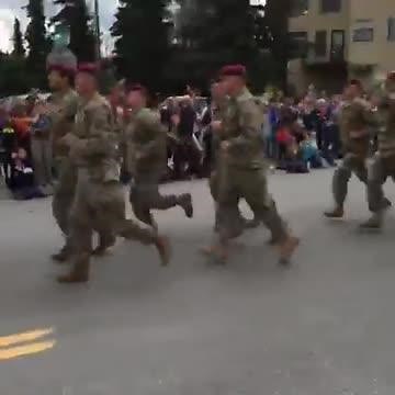 'Airborne Shuffle' at 4th of July Parade